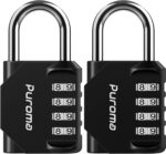 The two-pack of Puroma combination locks have four-digit codes.