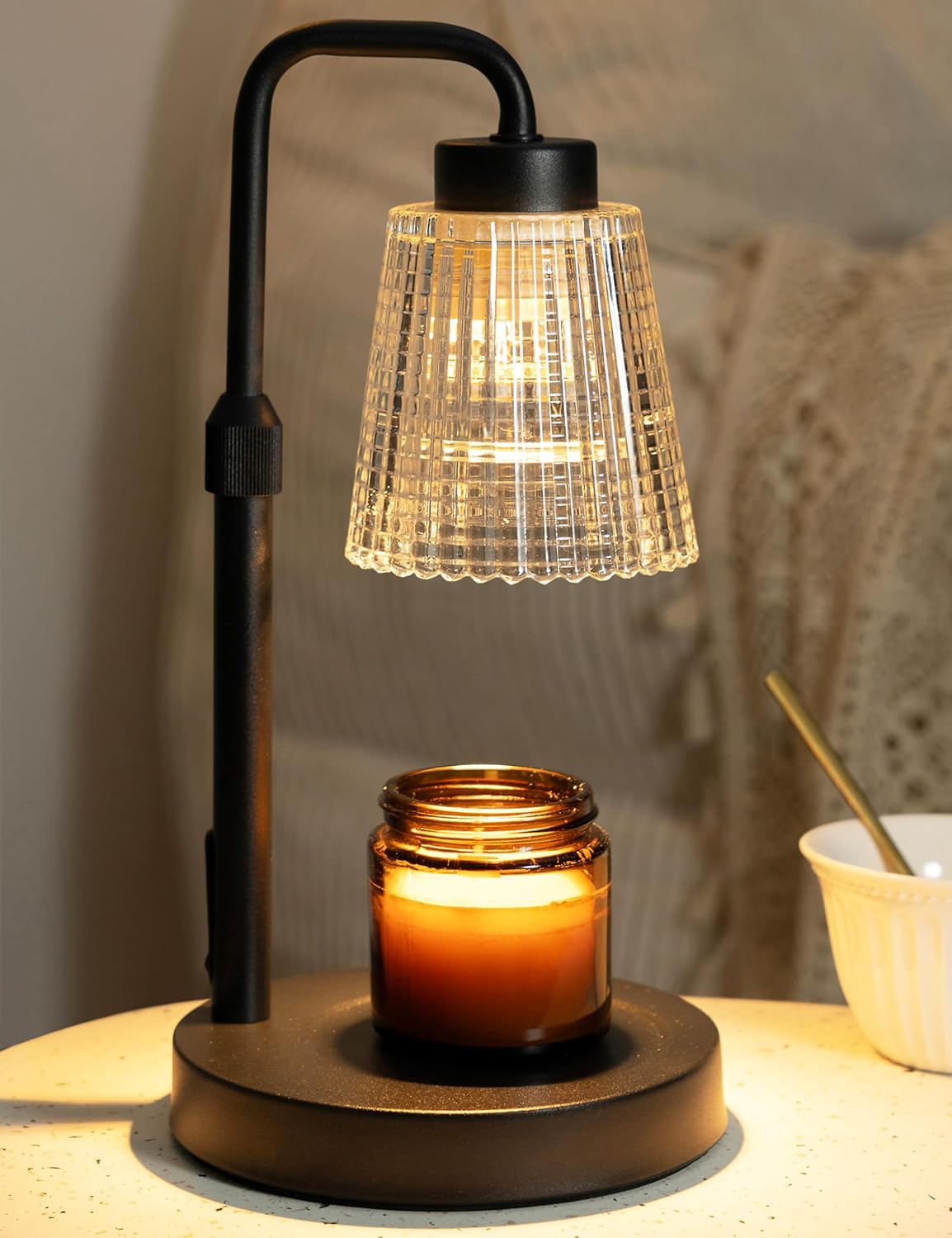 Candle Warmer Lamp with Timer Dimmable, Adjustable Height, House Warming Gifts