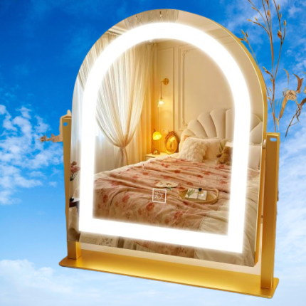 Lighted Makeup Mirror with 3-Color Dimmable LED