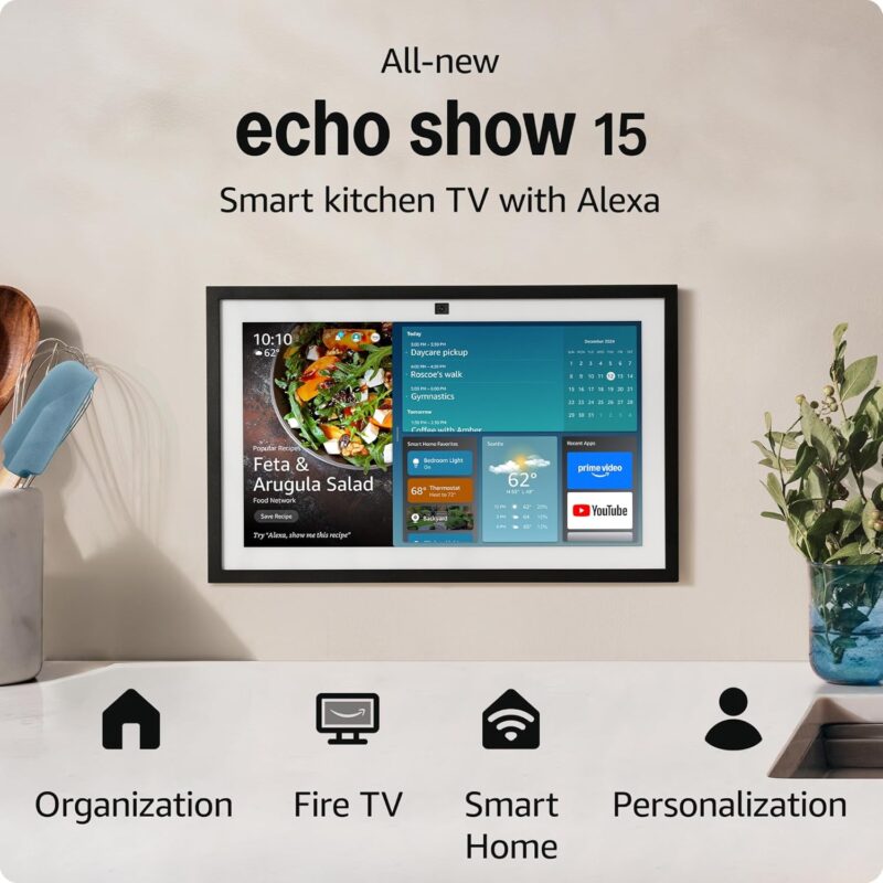 15.6" Alexa Smart Kitchen TV